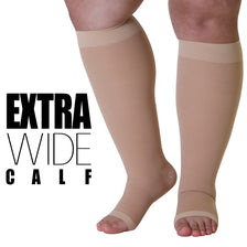 Open-Toe Lymphatic Compression Socks for Men 20-30mmHg, A211
