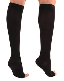 Open-Toe Lymphatic Compression Socks for Men 20-30mmHg, A211