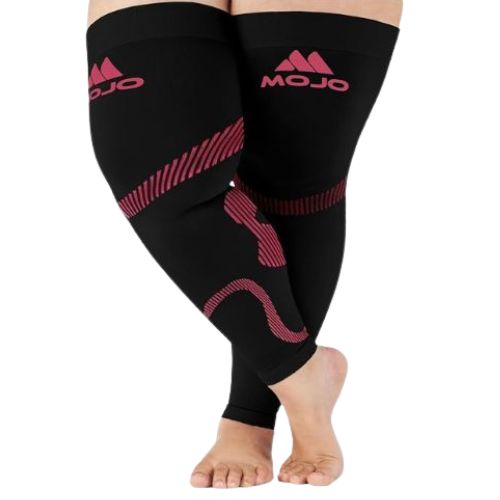 Mojo Recovery Graduated Compression Thigh Sleeves for Men 20-30mmHg, A609