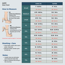 Open-Toe Lymphatic Compression Socks for Men 20-30mmHg, A211