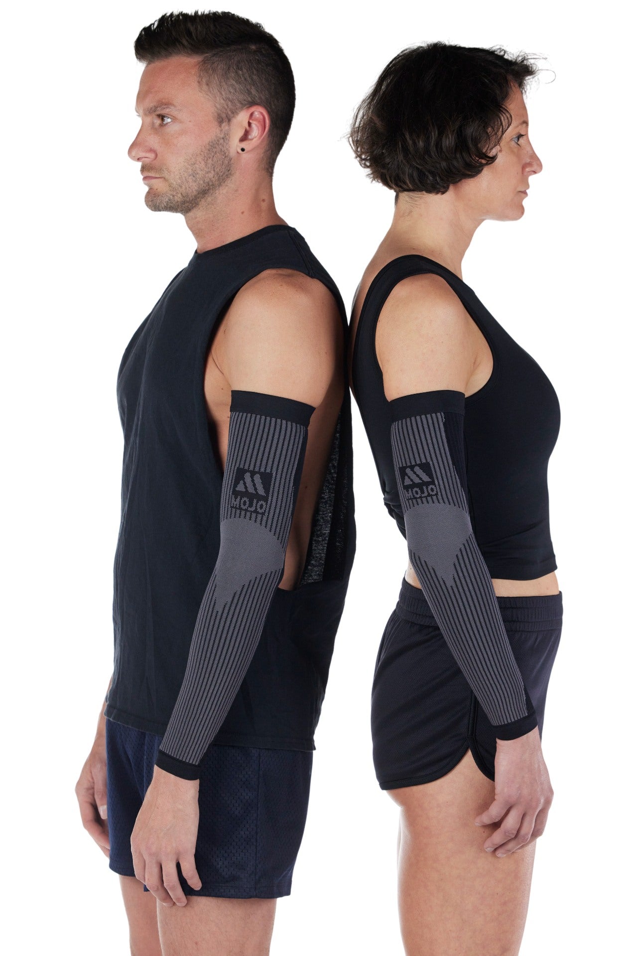 Mojo Compression Lymphedema Black Arm Sleeve for Women 20-30mmHg, M814