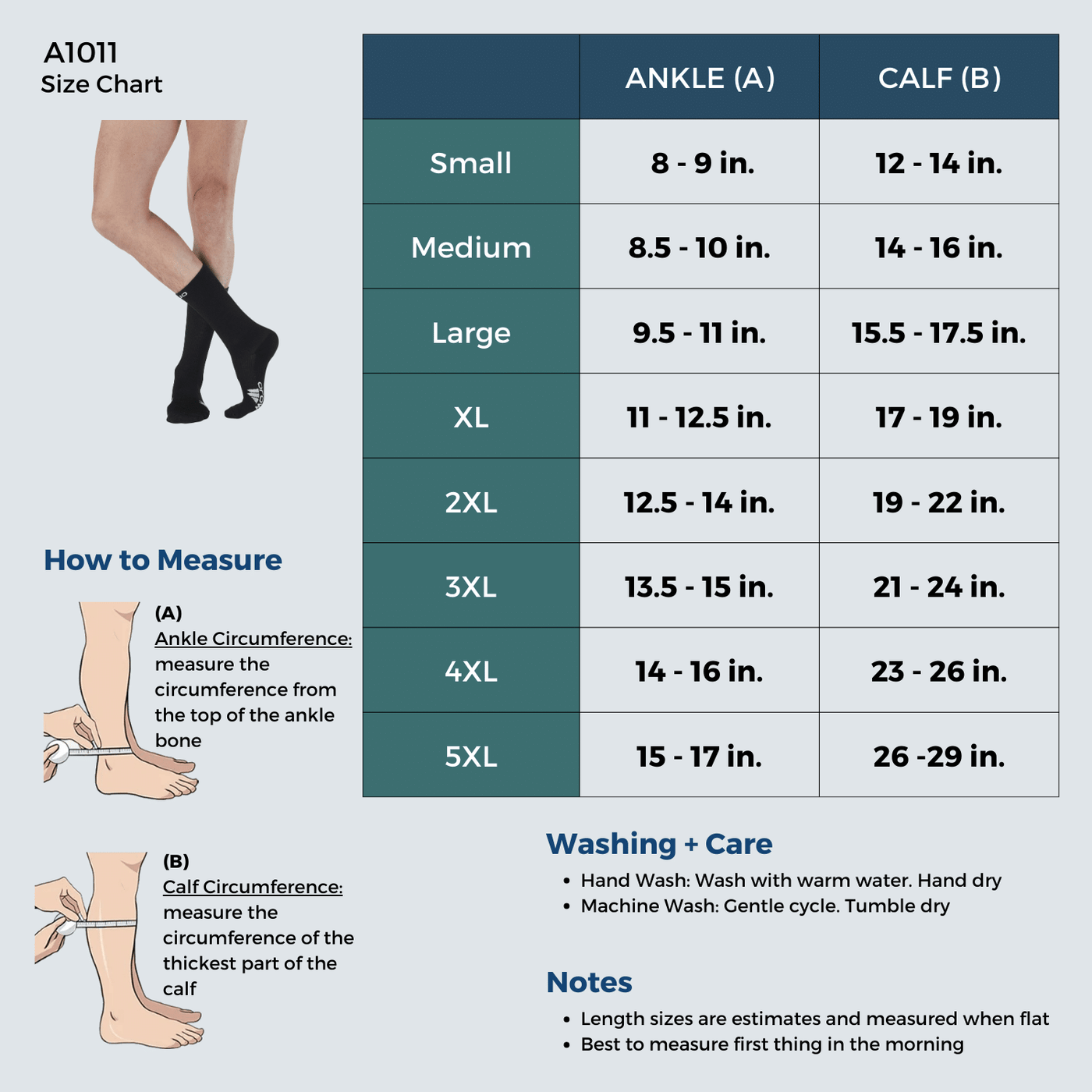 CoolMax Crew-Length Compression Socks for Men 15-20mmHg, A1011