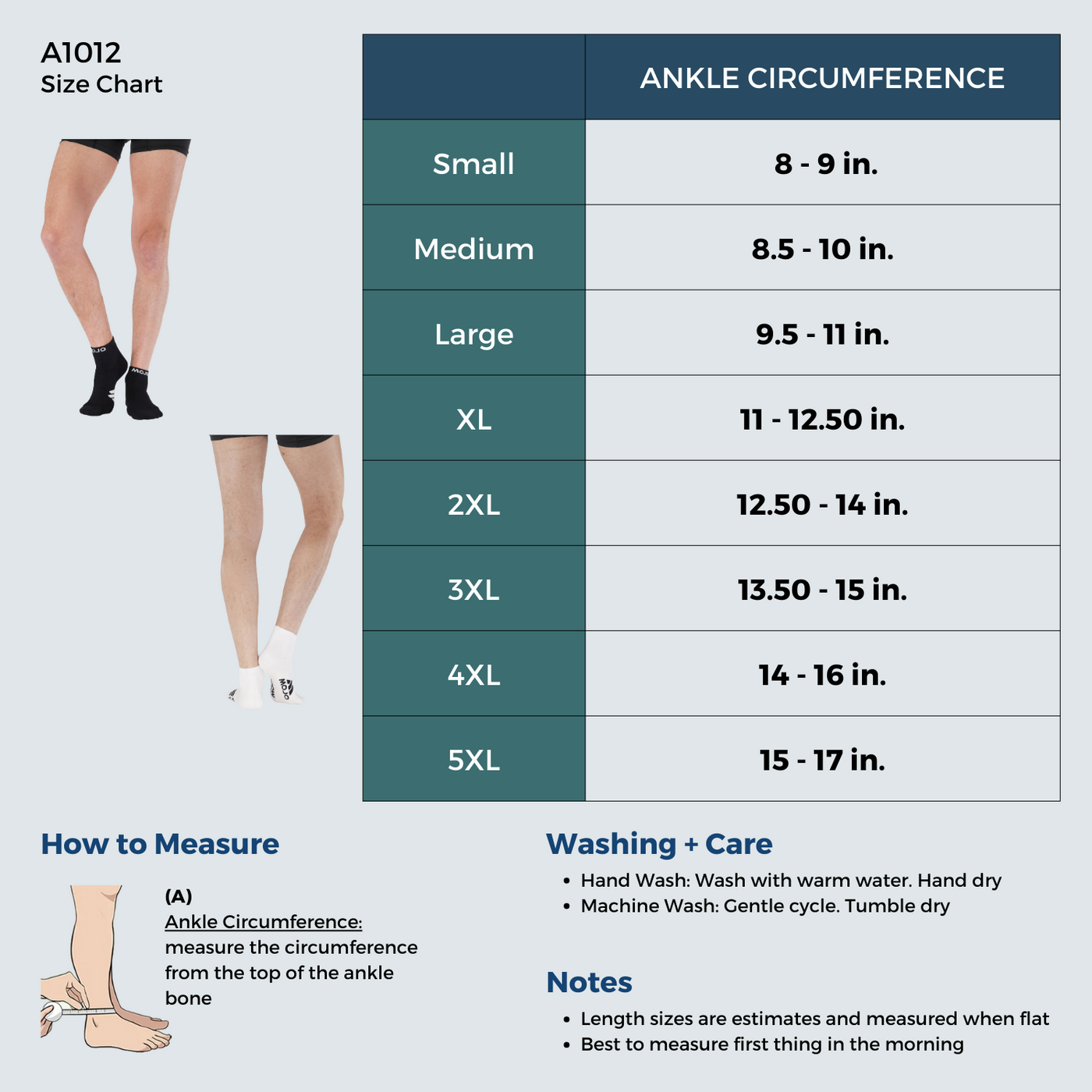 CoolMax Sport Compression Anklets for Women 15-20mmHg, A1012