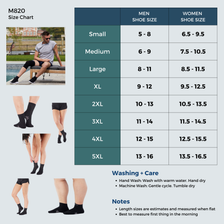 Coolmax Firm-Support Ankle Compression Socks for Women 20-30mmHg, M820